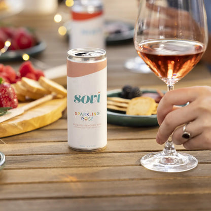 Sovi Sparkling Rosé Non-Alcoholic Wine - 4 pack